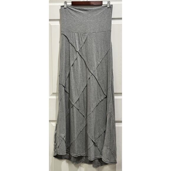 Thyme & Honey Women's Large Gray Convertible Maxi Skirt Dress Boho - Picture 1 of 5